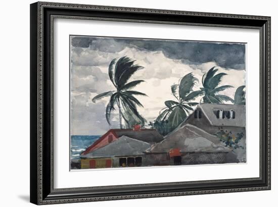 Hurricane, Bahamas, 1898 (W/C and Graphite on Paper)-Winslow Homer-Framed Giclee Print