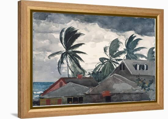 Hurricane, Bahamas, 1898 (W/C and Graphite on Paper)-Winslow Homer-Framed Premier Image Canvas