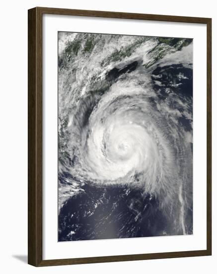 Hurricane Bill Off the East Coast--Framed Photographic Print