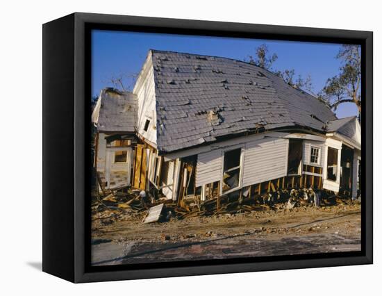 Hurricane Damage, Louisiana, USA-Walter Rawlings-Framed Premier Image Canvas