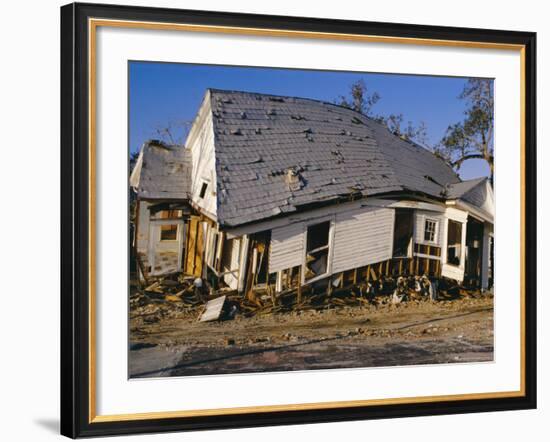 Hurricane Damage, Louisiana, USA-Walter Rawlings-Framed Photographic Print