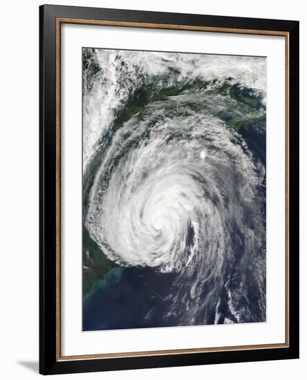 Hurricane Earl Off the Mid-Atlantic-Stocktrek Images-Framed Photographic Print