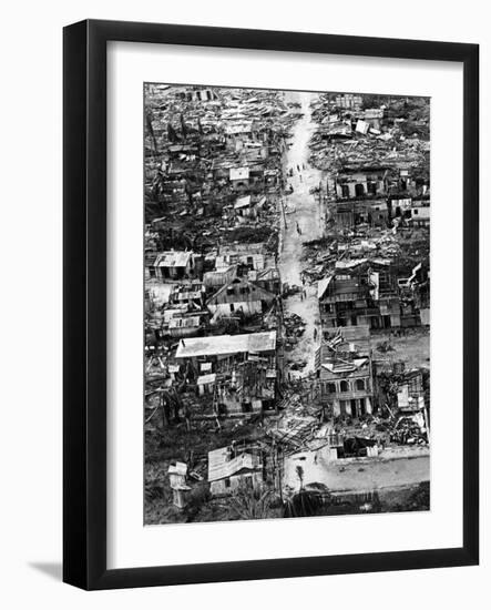 Hurricane Flora Damage in Haiti, 1963-null-Framed Photographic Print