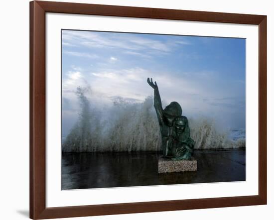 Hurricane Ike, Galveston, TX-null-Framed Premium Photographic Print