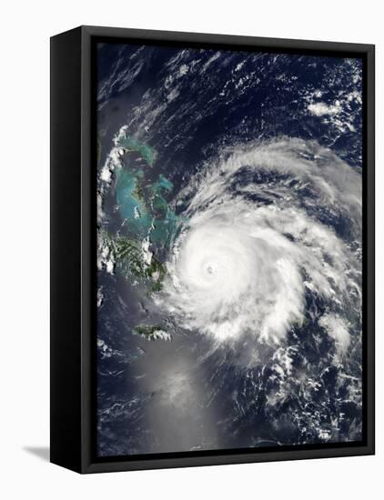 Hurricane Ike over Cuba, Hispaniola, and the Bahamas-Stocktrek Images-Framed Premier Image Canvas