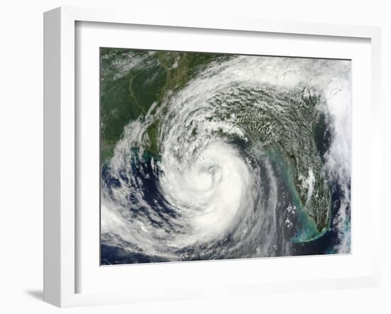 Hurricane Isaac in the Gulf of Mexico-Stocktrek Images-Framed Photographic Print