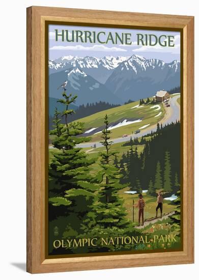 Hurricane Ridge, Olympic National Park, Washington-Lantern Press-Framed Stretched Canvas
