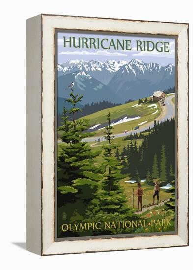 Hurricane Ridge, Olympic National Park, Washington-Lantern Press-Framed Stretched Canvas