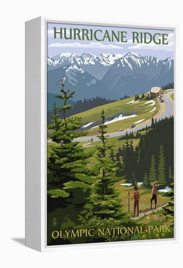 Hurricane Ridge, Olympic National Park, Washington-Lantern Press-Framed Stretched Canvas