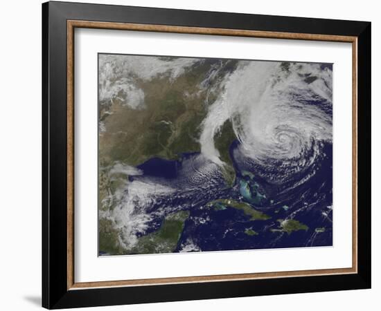 Hurricane Sandy Along the East Coast of the United States-Stocktrek Images-Framed Photographic Print