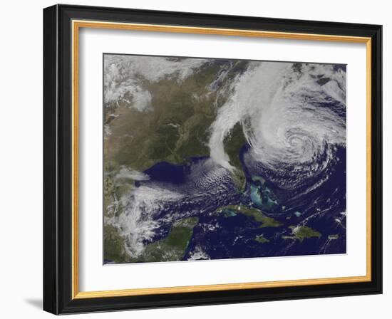 Hurricane Sandy Along the East Coast of the United States-Stocktrek Images-Framed Photographic Print