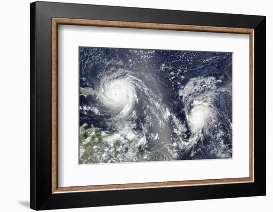 Hurricanes Irma and Jose, Satellite Image-null-Framed Photographic Print