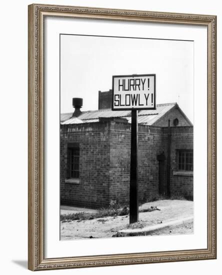 'Hurry! Slowly!'-J. Chettlburgh-Framed Photographic Print