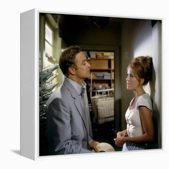 HURRY SUNDOWN, 1967 directed by OTTO PREMINGER Michael Caine and Jane Fonda (photo)-null-Framed Stretched Canvas