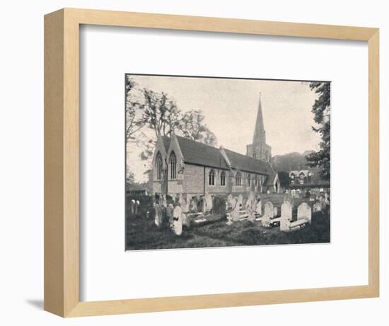 'Hursley Church and Rectory', 1904-Unknown-Framed Photographic Print