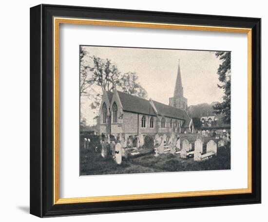 'Hursley Church and Rectory', 1904-Unknown-Framed Photographic Print