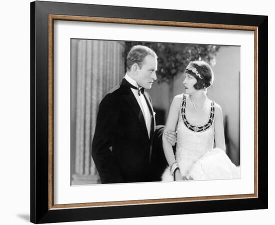 Husband Looking Angrily at His Wife-null-Framed Photo