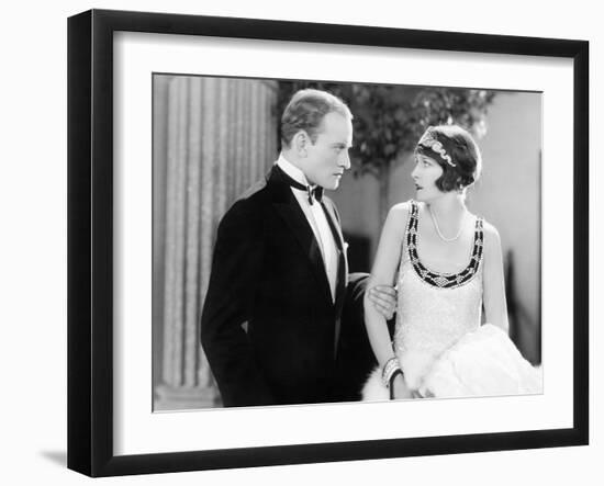 Husband Looking Angrily at His Wife-null-Framed Photo