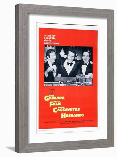 Husbands, Peter Falk, Ben Gazzara, John Cassavetes, 1970-null-Framed Premium Giclee Print