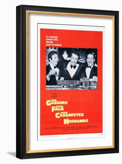 Husbands, Peter Falk, Ben Gazzara, John Cassavetes, 1970-null-Framed Art Print