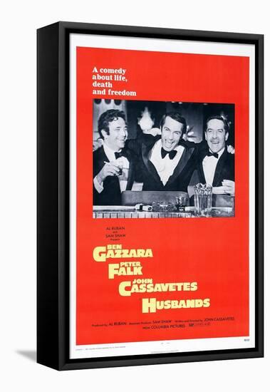 Husbands, Peter Falk, Ben Gazzara, John Cassavetes, 1970-null-Framed Stretched Canvas