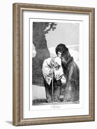 Hush, 1799-Francisco de Goya-Framed Giclee Print