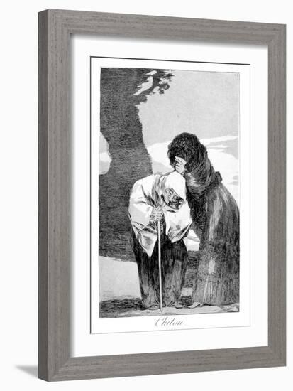 Hush, 1799-Francisco de Goya-Framed Giclee Print