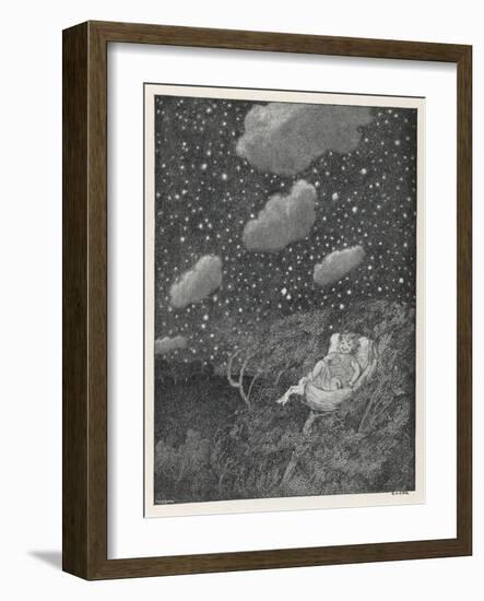 Hush-A-Bye Baby on the Tree Top-S.h. Sime-Framed Art Print