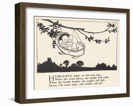 Hush-A-Bye Baby-Arthur Rackham-Framed Art Print