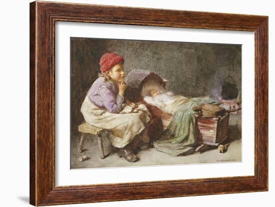 Hush, Hush-John Henry Henshall-Framed Giclee Print