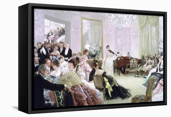 Hush!, (The Concer), C1875-James Jacques Joseph Tissot-Framed Premier Image Canvas