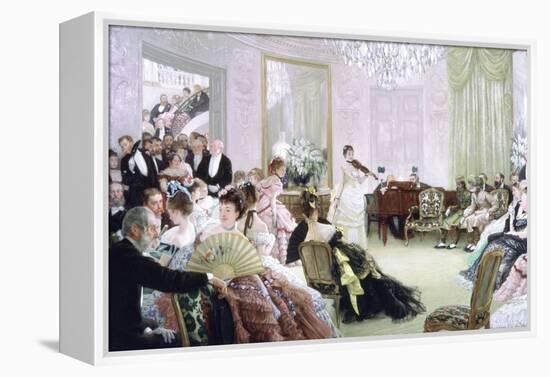 Hush!, (The Concer), C1875-James Jacques Joseph Tissot-Framed Premier Image Canvas