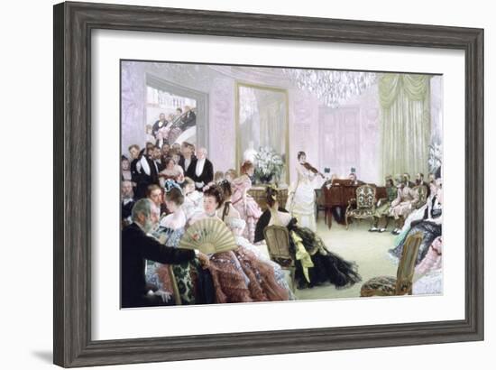 Hush!, (The Concer), C1875-James Jacques Joseph Tissot-Framed Giclee Print