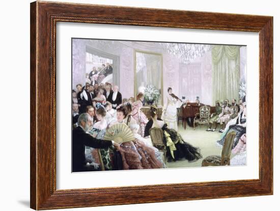 Hush!, (The Concer), C1875-James Jacques Joseph Tissot-Framed Giclee Print