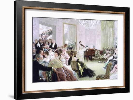 Hush!, (The Concer), C1875-James Jacques Joseph Tissot-Framed Giclee Print