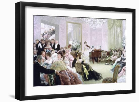 Hush!, (The Concer), C1875-James Jacques Joseph Tissot-Framed Giclee Print