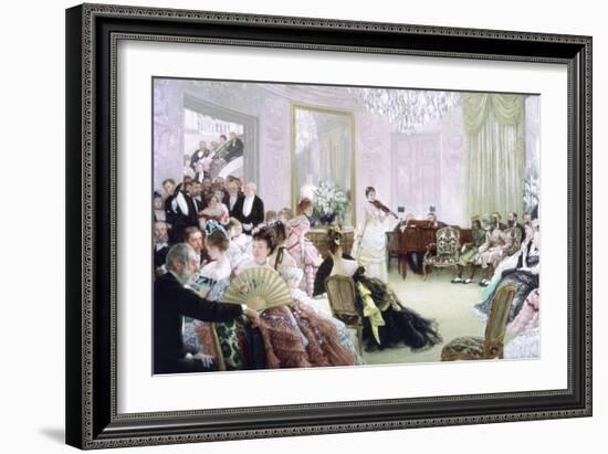 Hush!, (The Concer), C1875-James Jacques Joseph Tissot-Framed Giclee Print