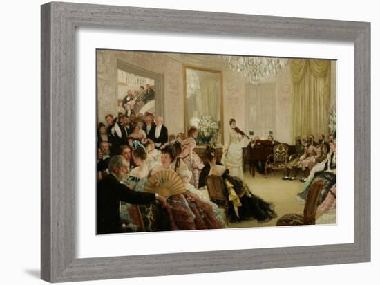 Hush! (The Concert), c.1875-James Jacques Joseph Tissot-Framed Giclee Print