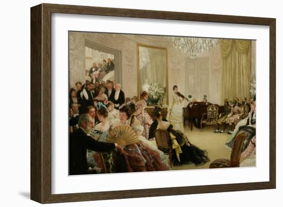 Hush! (The Concert), c.1875-James Jacques Joseph Tissot-Framed Giclee Print