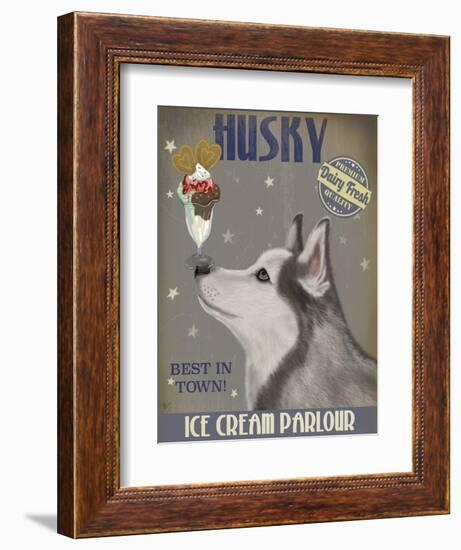 Husky Ice Cream-Fab Funky-Framed Premium Giclee Print