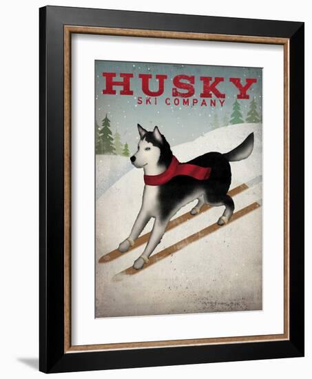 Husky Ski Co-Wild Apple Portfolio-Framed Art Print