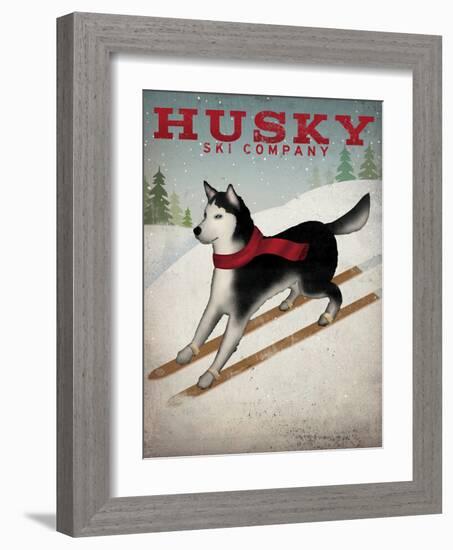 Husky Ski Co-Wild Apple Portfolio-Framed Art Print