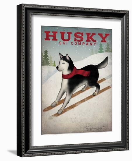 Husky Ski Co-Wild Apple Portfolio-Framed Art Print