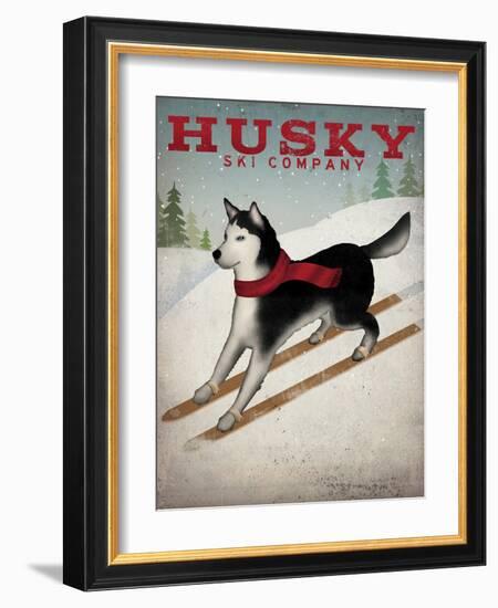 Husky Ski Co-Wild Apple Portfolio-Framed Art Print