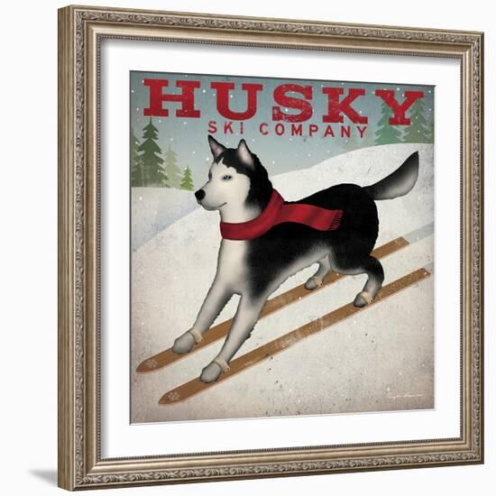 Husky Ski Co-Ryan Fowler-Framed Art Print