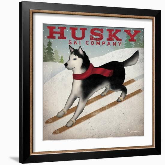 Husky Ski Co-Ryan Fowler-Framed Art Print