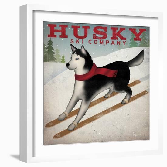 Husky Ski Co-Ryan Fowler-Framed Art Print