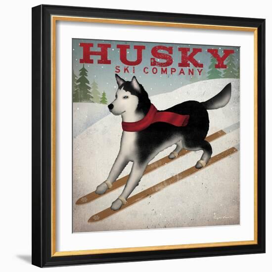 Husky Ski Co-Ryan Fowler-Framed Art Print