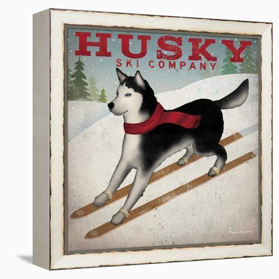 Husky Ski Co-Ryan Fowler-Framed Stretched Canvas