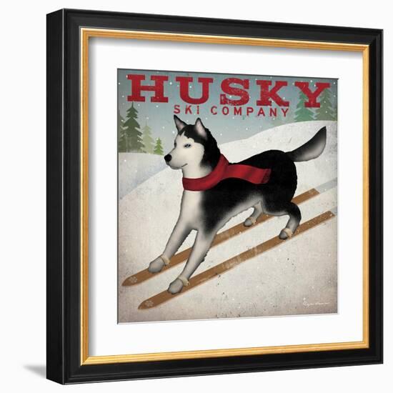 Husky Ski Co-Ryan Fowler-Framed Art Print